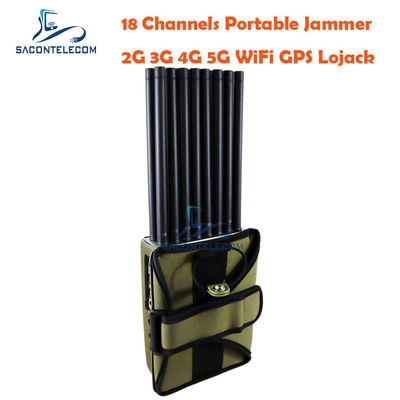 18 Bands Portable Signal Jammer mit 12000mAh Batterie für sichere Kommunikationsblockade