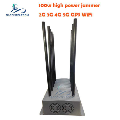 100W Hochleistungs-Signalstörsender mit 10 Kanälen für VHF UHF GPS Störgerät