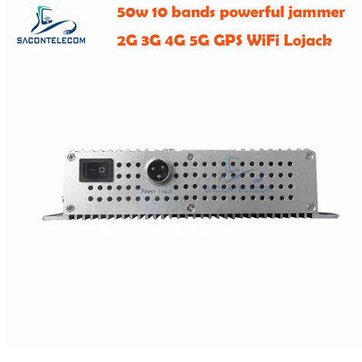 50W Hochleistungs-Desktop-Signalstörgerät mit 10 Antennen und 2 Kühlventilatoren für GSM DCS 3G 4G 5G