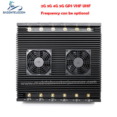 12 Antennen 80W Leistung Multifrequenz-Signaljammer Desktop-WLAN-Blocker für 2G 3G 4G 5G WLAN GPS