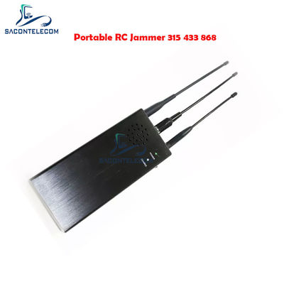10W Ausgangsleistung Auto-Fernsignal-Jammer mit 100m Störradius und 8000mAh Akku