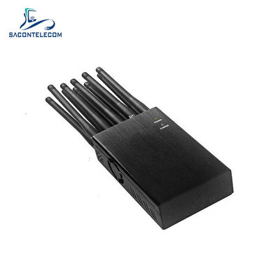 10W Leistung 20m Radius 10 Kanäle Portable Signal Jammer Blocker für WiFi GPS 2G 3G 4G 5G