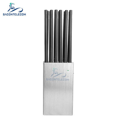 12 Bands 20W Handheld Signal Jammer mit 20m Radius für 2G 3G 4G 5G WiFi GPS Lojack VHF UHF