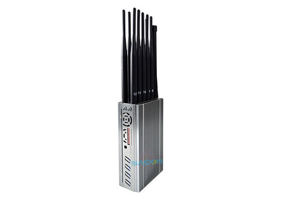 12 Kanal-tragbarer Handy-Signal-Störsender-Block 2G 3G 4G GPS L1 L2 L5 8.4W