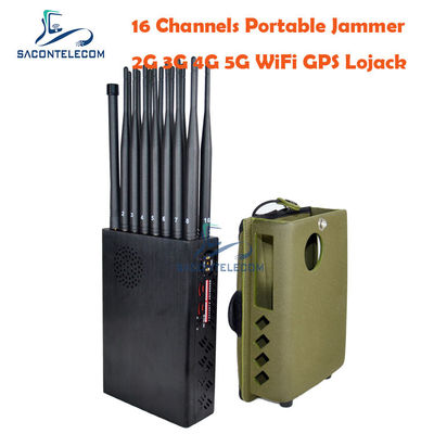 16W Ausgangsleistung 12000mAh Akku 20m Reichweite Signalstörer Handyblocker GPS-Störer