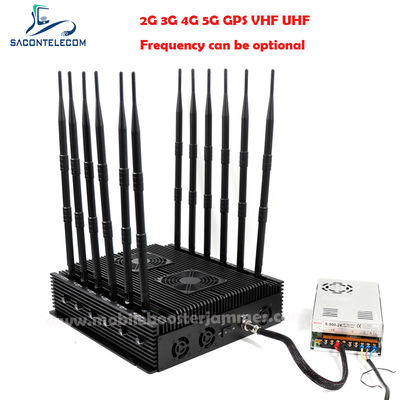 80m Radius 12 Kanäle 24 Stunden Funktionszeit Signal Störgerät für VHF UHF GPS Locker 5G